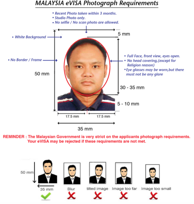 photo requirements for malaysia evisa